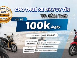 CHO THUÊ XE MÁY CẦN THƠ 100K/NGÀY GIAO TẬN NƠI